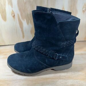 Teva Black Suede Ankle Boots Women’s Size 8